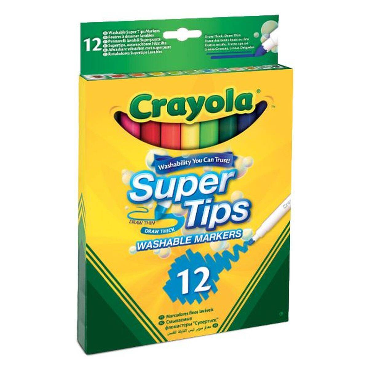 Crayola pralni flomastri super tip 12/1