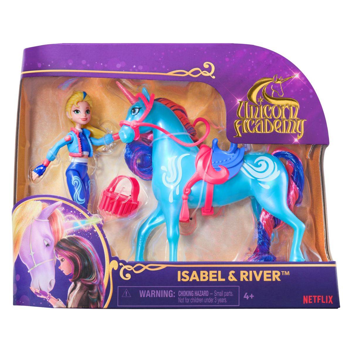Unicorn Academy punčka Isabel in samorog River