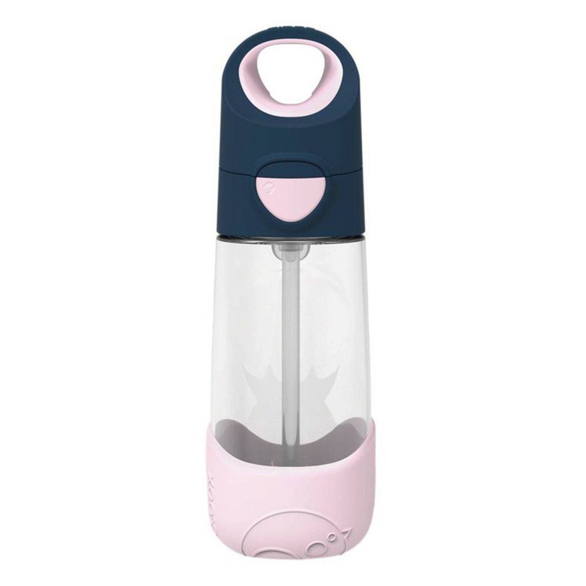 b.box termo steklenička Tritan s slamico 450 ml indigo rose