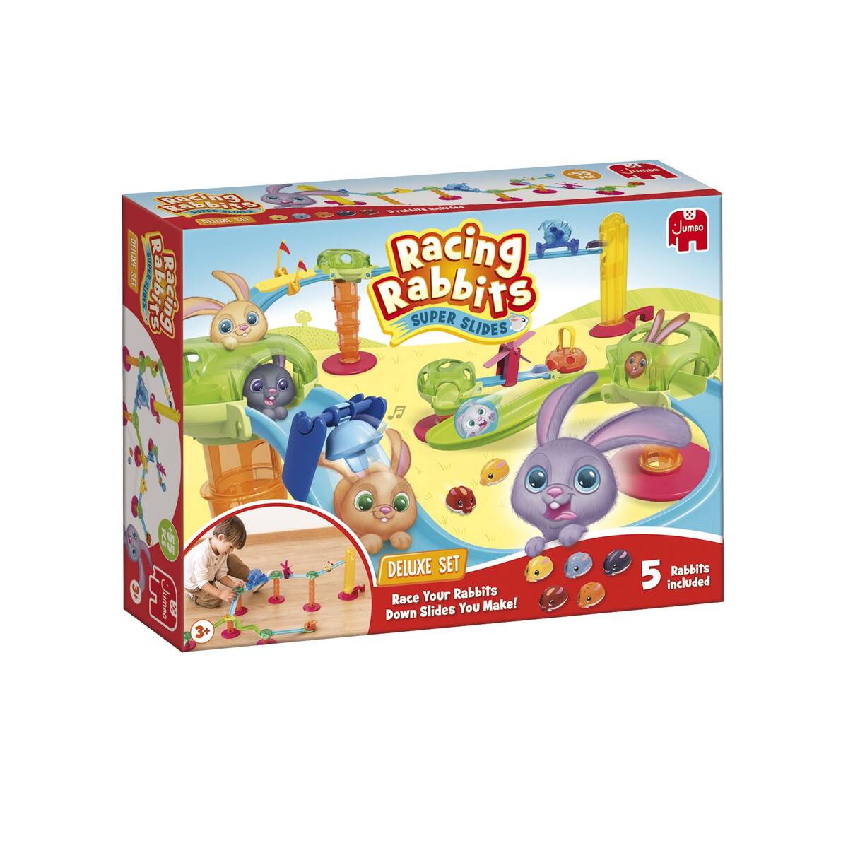 Jumbo igra tobogan za zajčke Racing Rabbits Deluxe