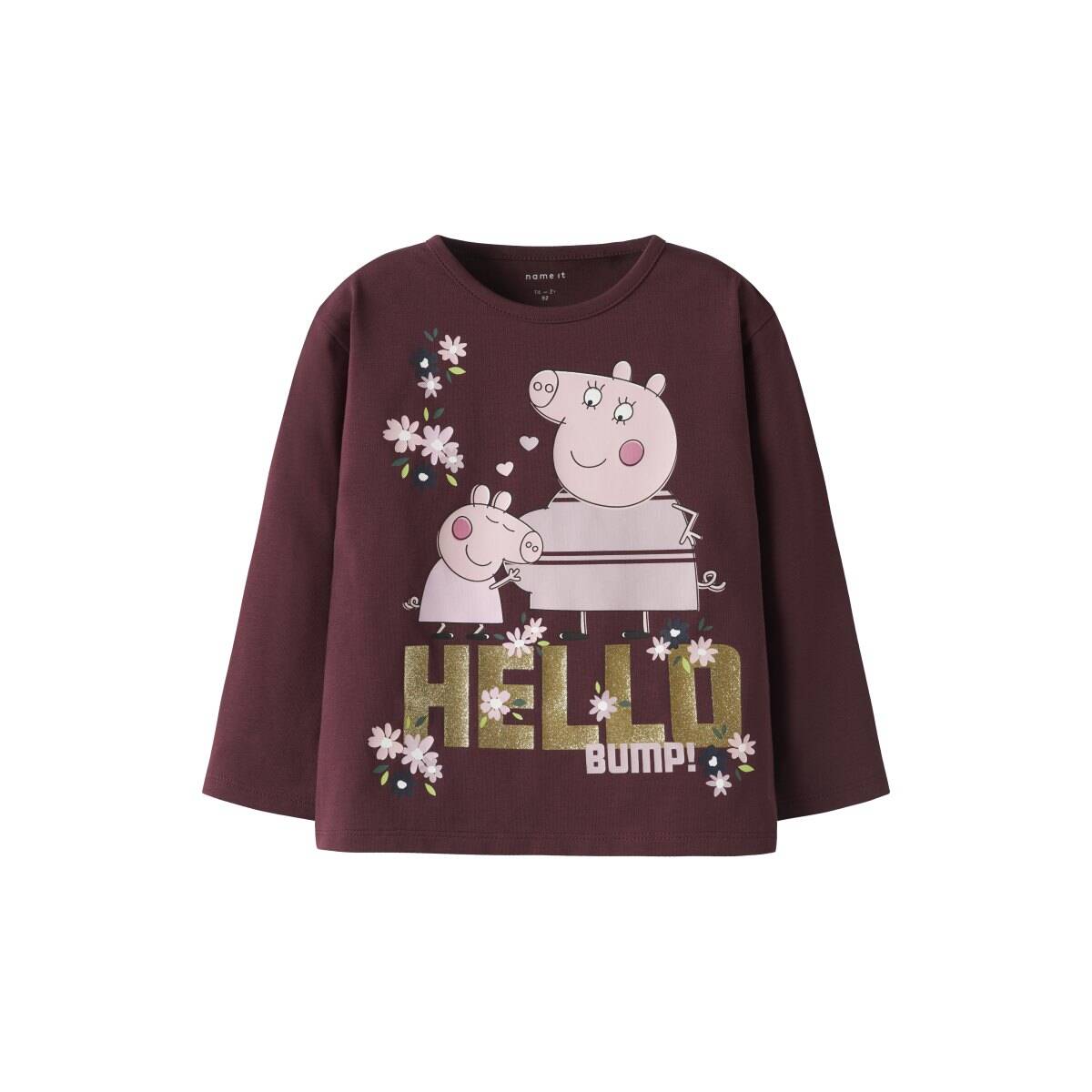 Name It majica DR 13249560 NMFORA PEPPA LS NREG TOP BOX CPLG D Vijolična 110