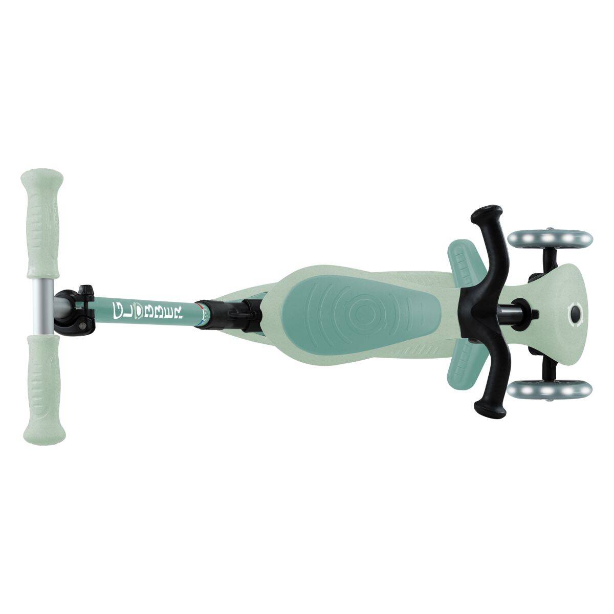 Globber skiro GO UP Active ECO zložljiv, svetleča kolesa zelen