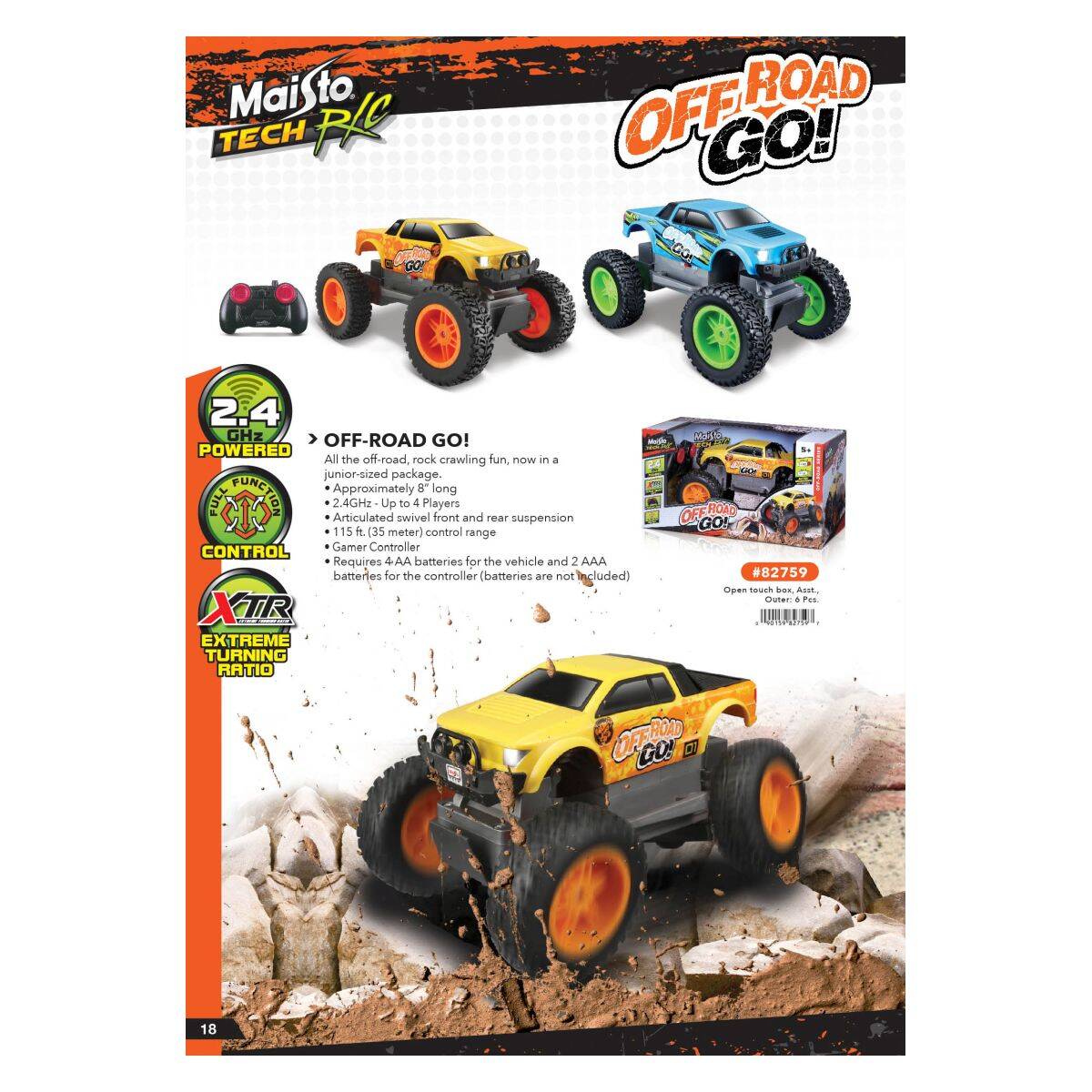 Maisto avtomobil R/C Off Road Go 2,4 GHz
