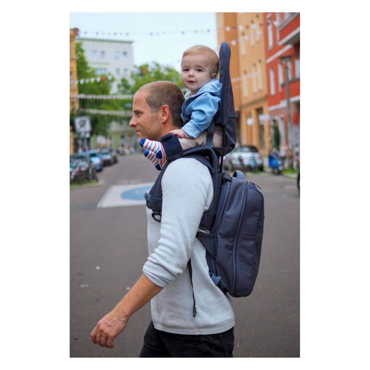 MINIMEIS Ruksak za nošenje djeteta za ramena Dusk Blue Core 6mj, 18kg G5 dusk blue core