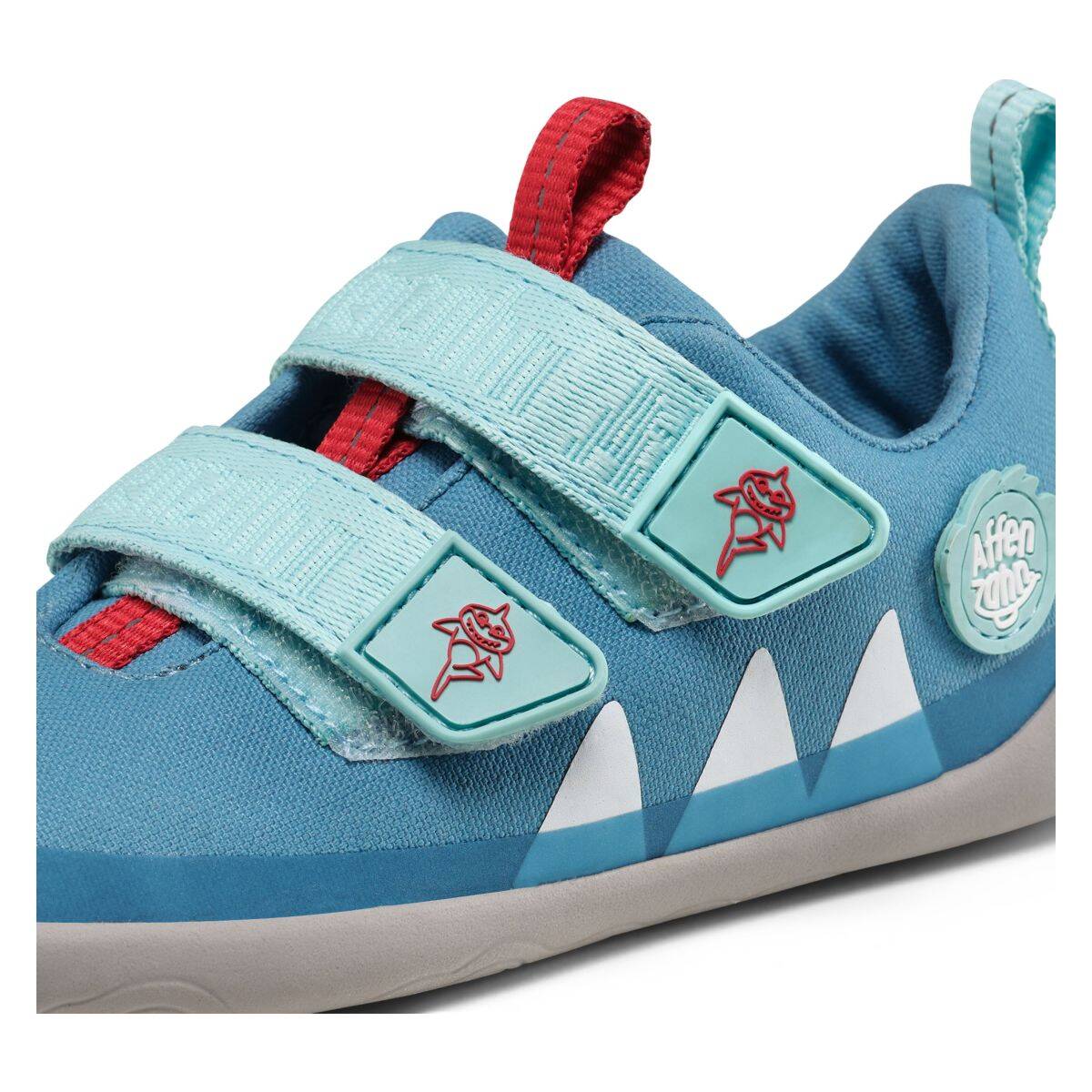 Affenzahn čevelj nizek Cotton Lucky Shark 00391-30211 barefoot F blue 28