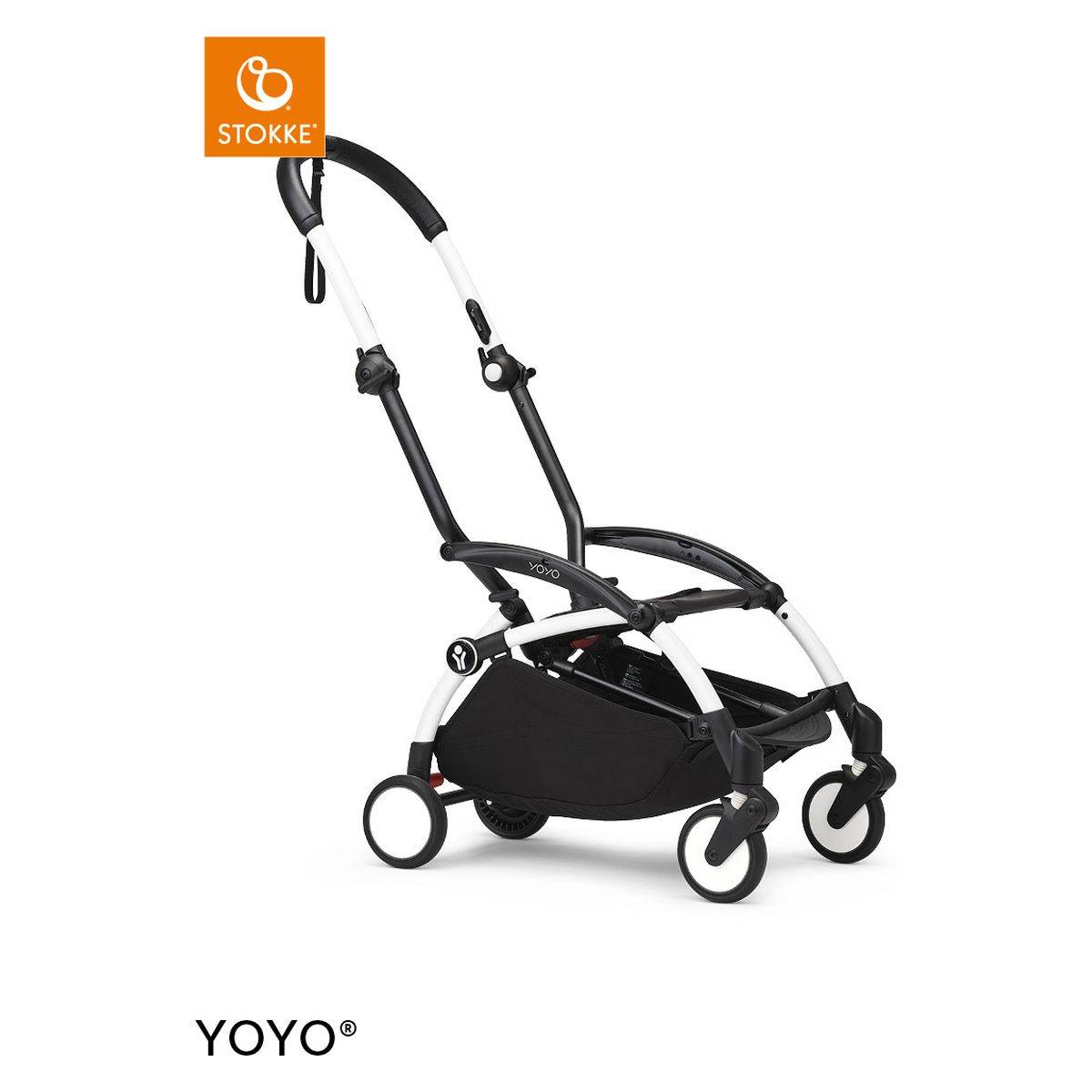 Stokke Ogrodje vozička white frame z new born shell Yoyo® navy blue