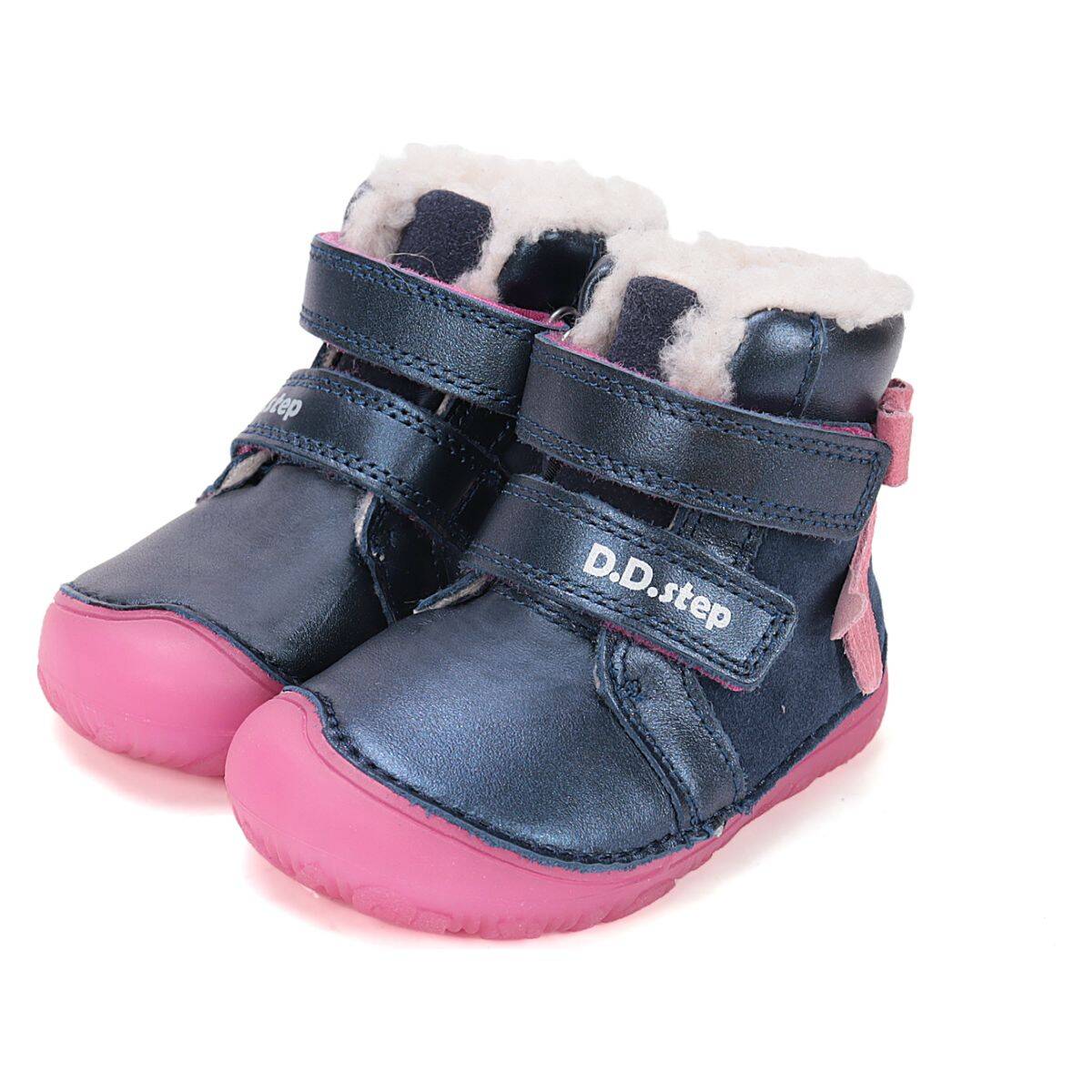 D.D.Step čevelj gležnjar W073-52684 podložen BAREFOOT D royal blue 24