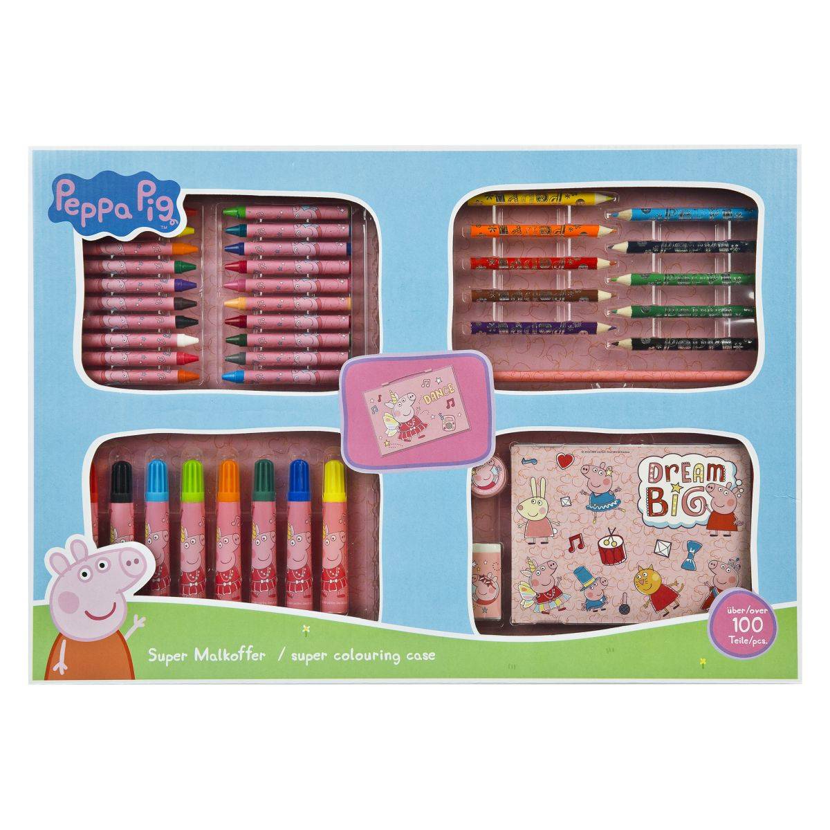 Undercover risalni set v kovčku 100 delni Pujsa Peppa