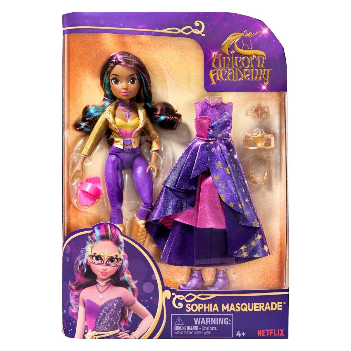 Unicorn Academy punčka Sophia Masquerade