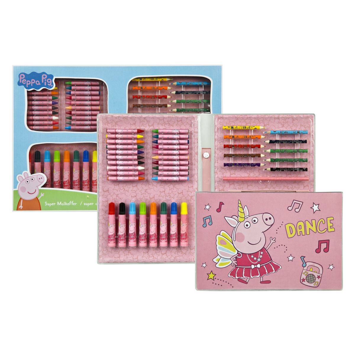 Undercover risalni set v kovčku 100 delni Pujsa Peppa