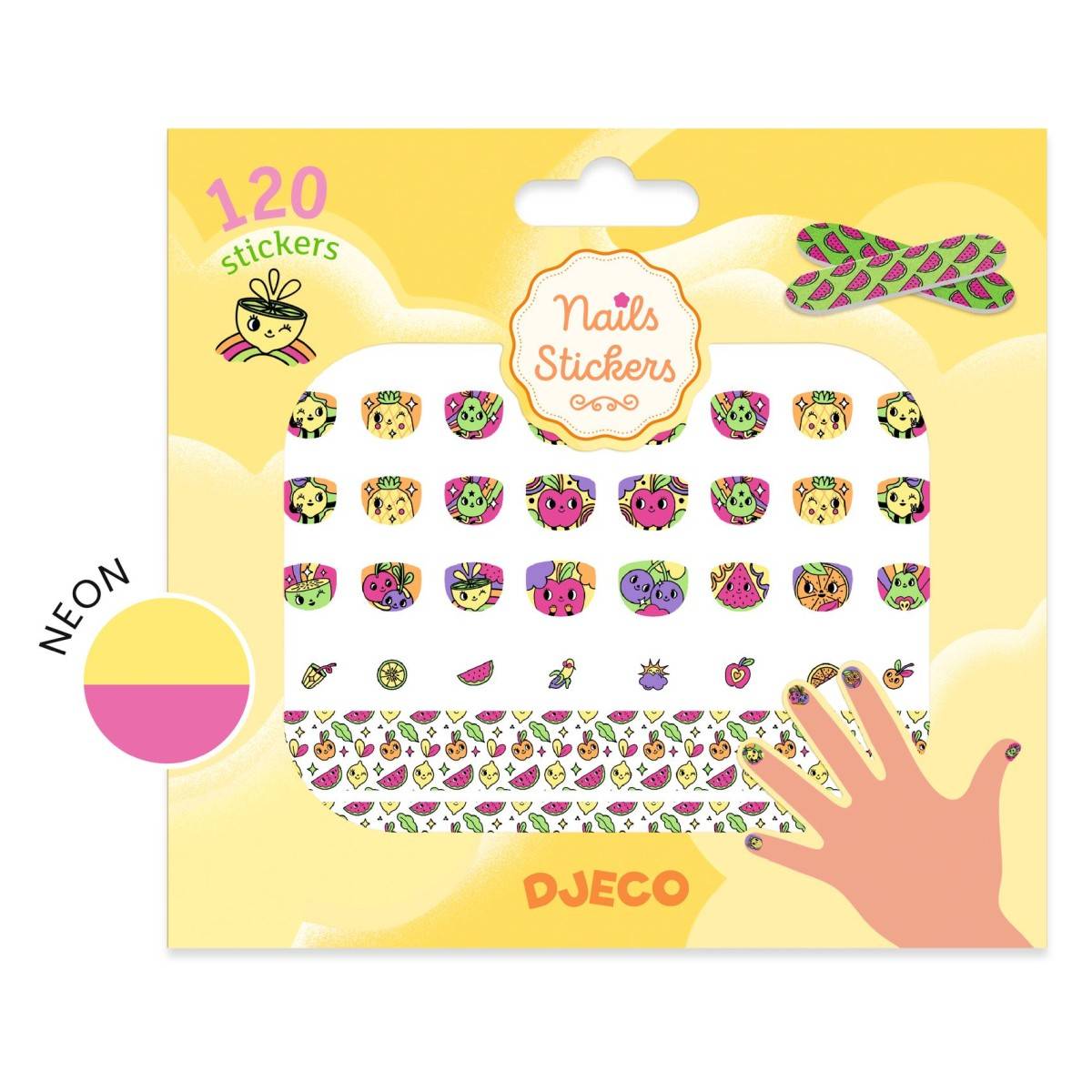 DJECO Naljepnice za nokte - Voće DJ09240