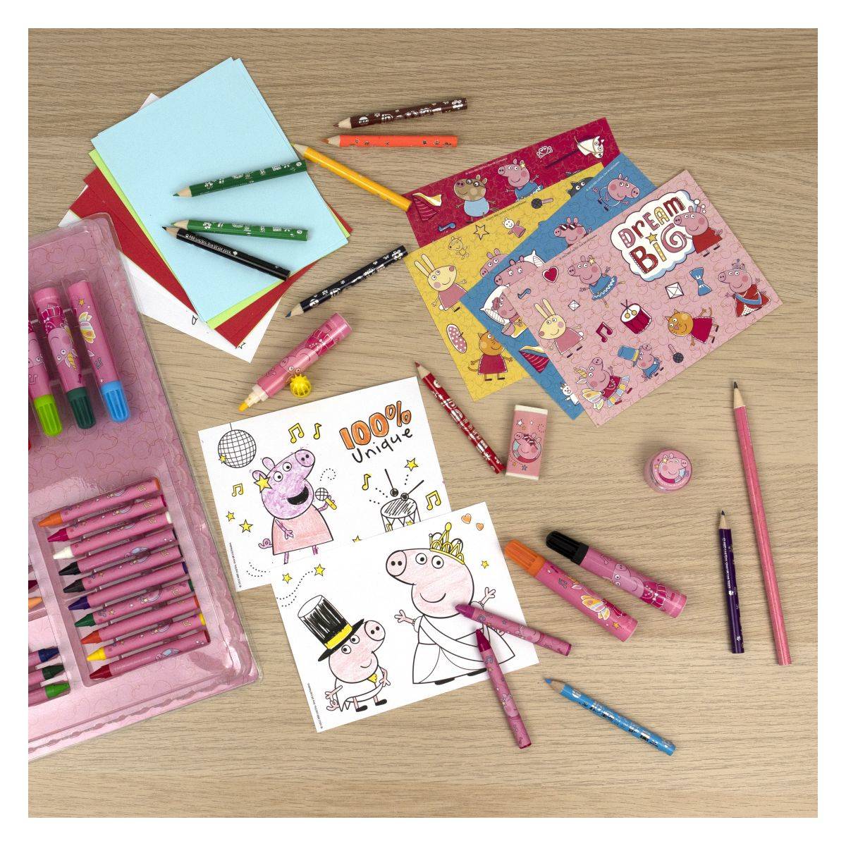 Undercover risalni set v kovčku 100 delni Pujsa Peppa