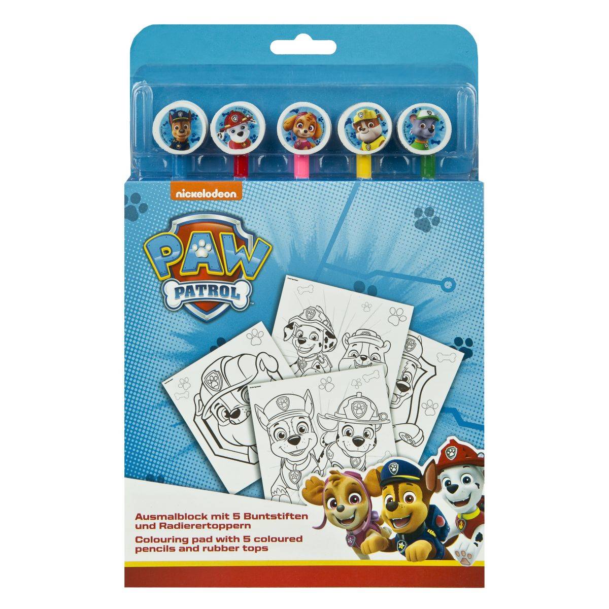 Undercover risalni set z barvicami Paw Patrol