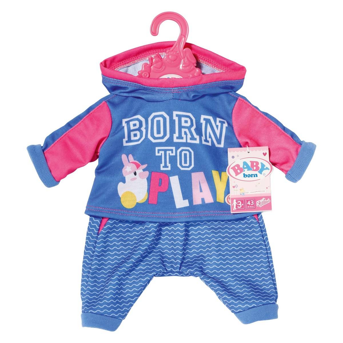 Zapf Baby Born Športno oblačilo 2 assorted 43cm