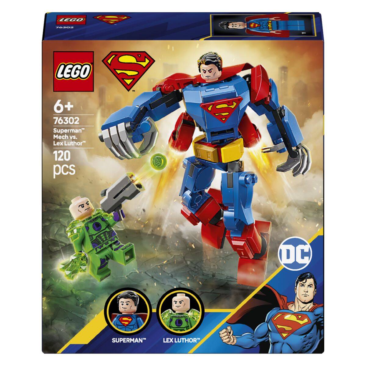 Lego® Super Heroes 76302 Supermanov™ robotski oklep proti Lexu Luthorju™