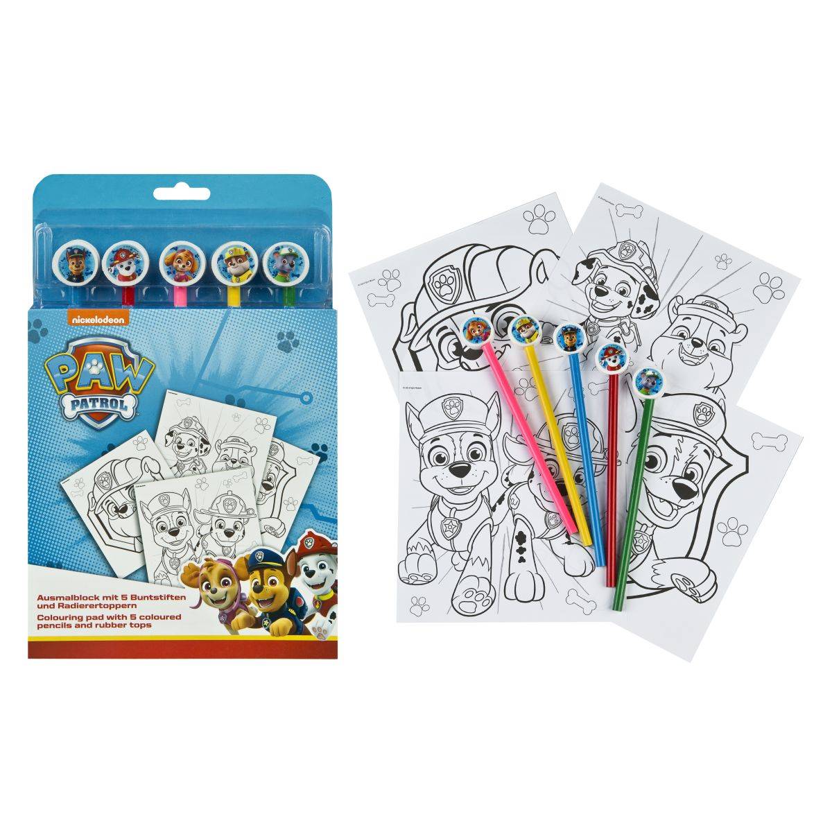 Undercover risalni set z barvicami Paw Patrol