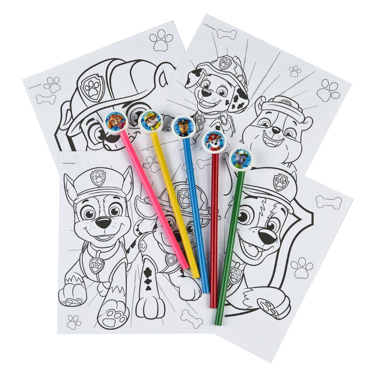Undercover risalni set z barvicami Paw Patrol