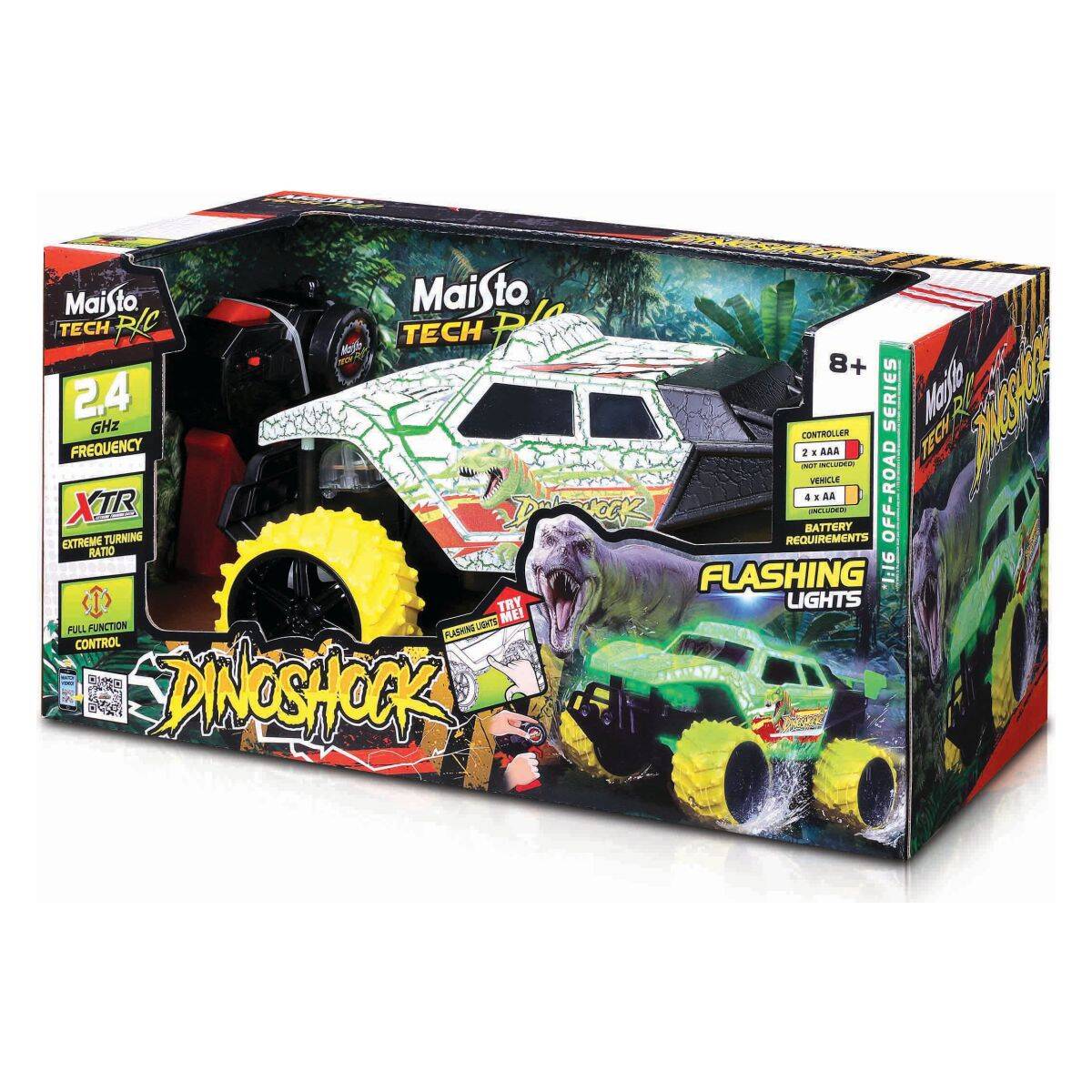 Maisto avtomobil R/C 1:16 Dinoshock Monster Truck 2,4 GHz