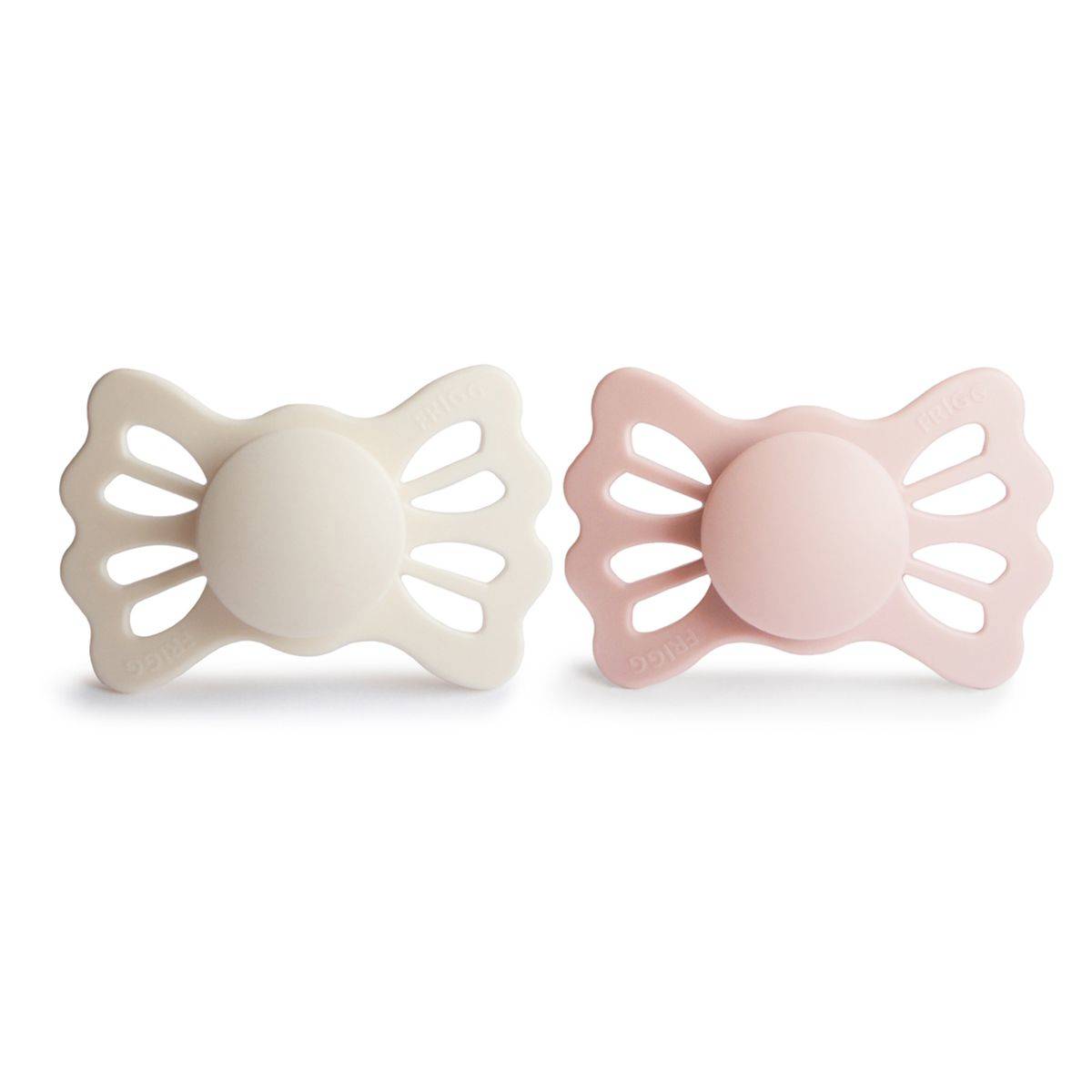 Frigg tolažilna duda - silikon Lucky simetrična 6-18 m cream/blush