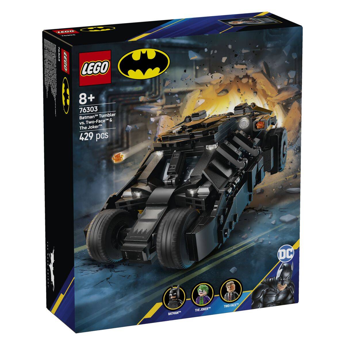 Lego® Super Heroes 76303 Batmanov™ Tumbler proti Two Faceu™ in Jokerju™