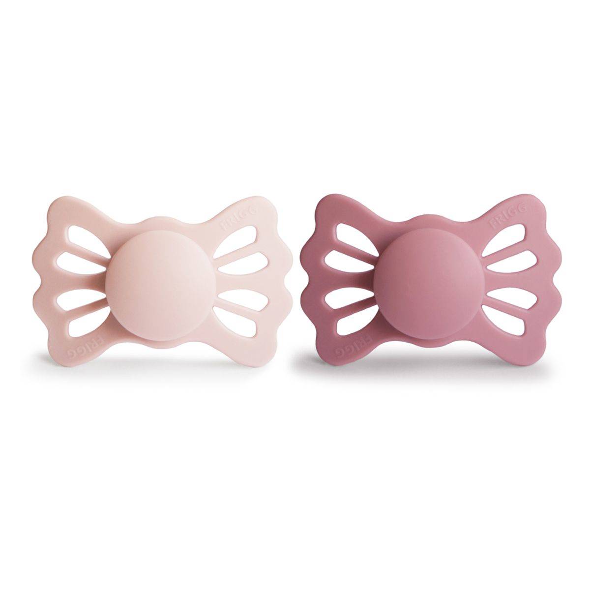 Frigg tolažilna duda - silikon Lucky simetrična 6-18 m Blush/Cedar