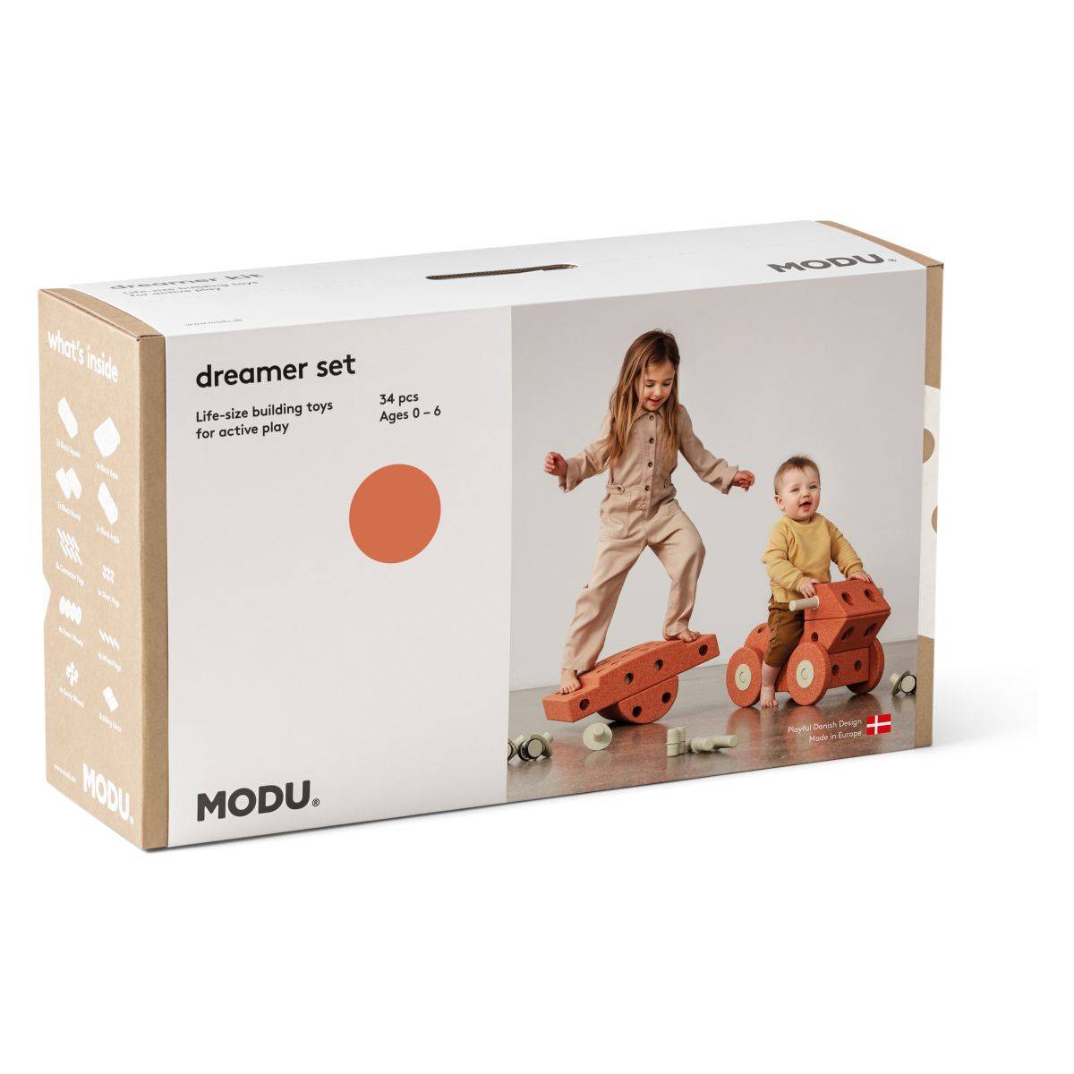 Modu Dreamer set, Burnt Orange/Dusty Green