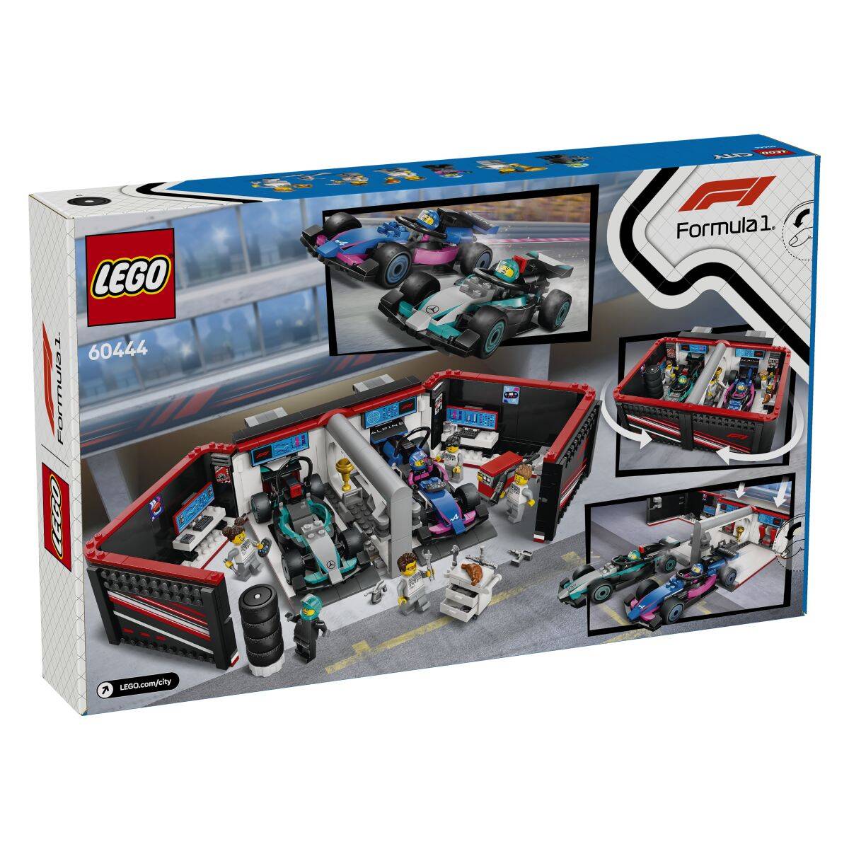 LEGO® CITY 60444 Garaža za F1® s autima Mercedes-AMG i Alpine