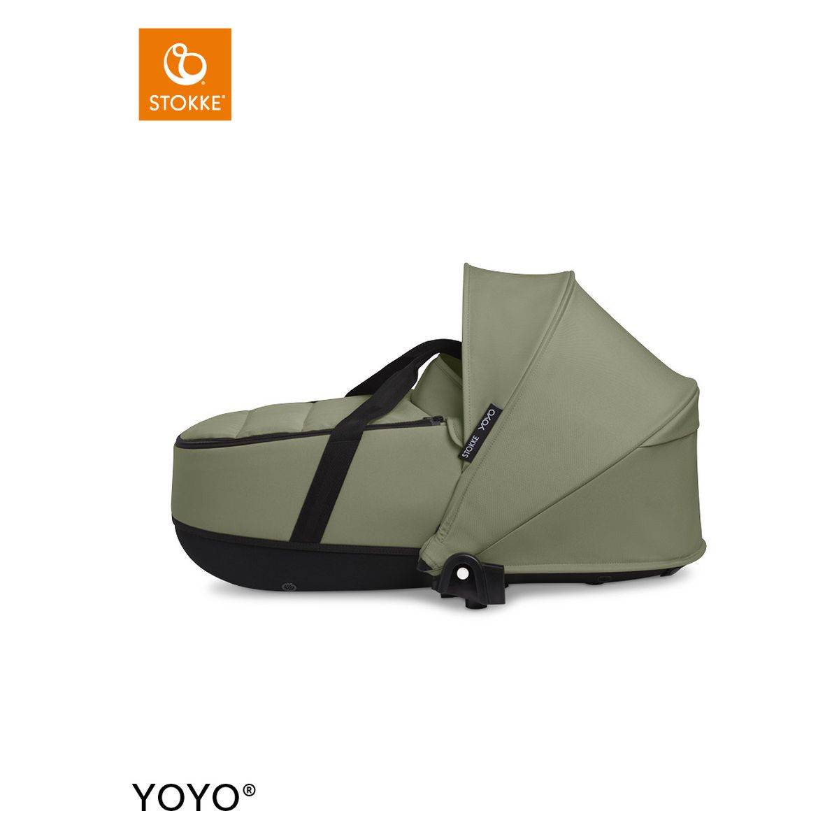 Stokke Ogrodje vozička white frame z new born shell Yoyo® olive