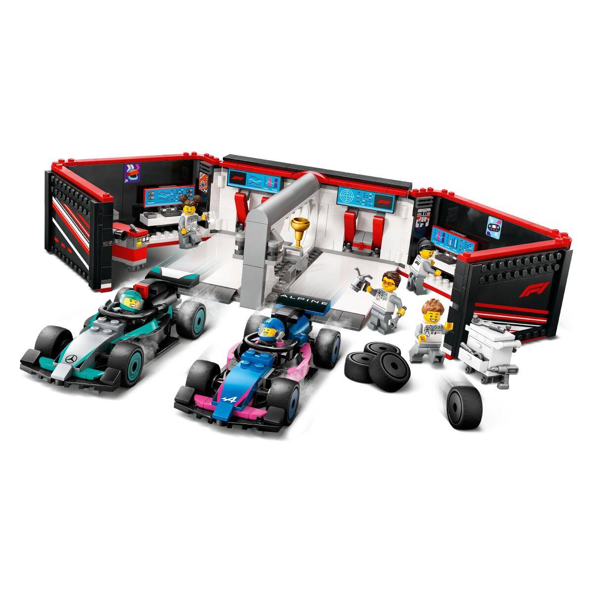 LEGO® CITY 60444 Garaža za F1® s autima Mercedes-AMG i Alpine