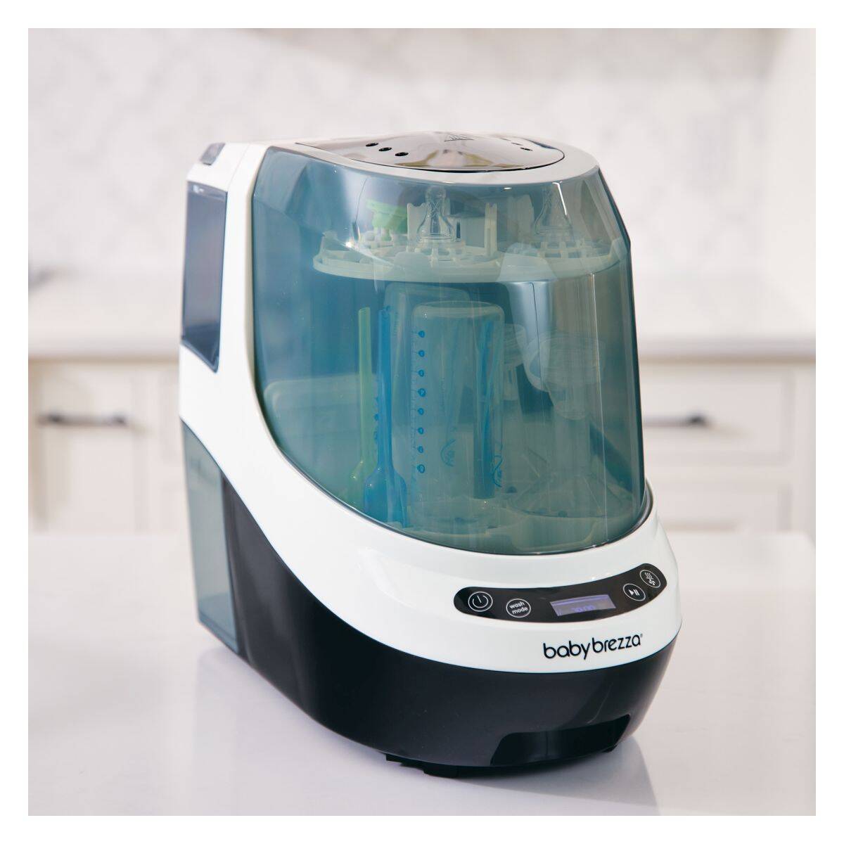 Baby Brezza električni sterilizator pralec, sterilizator in sušilec stekleničk white
