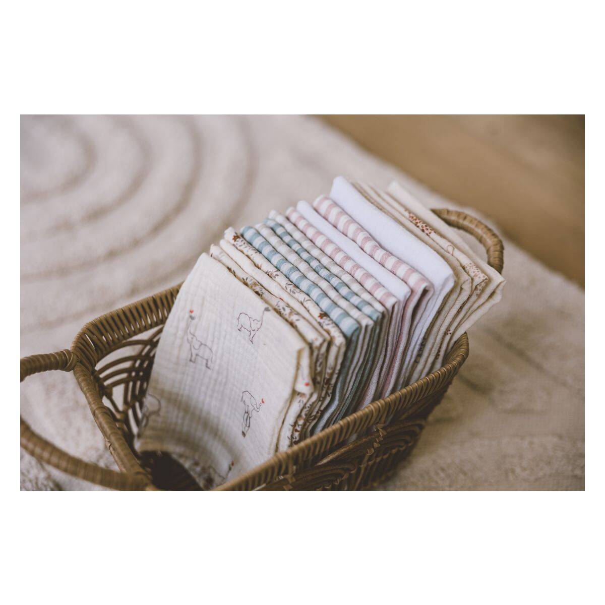 Bubaba by FreeON tetra krpice muslin 4/1 črte, 40 x 40 cm pink