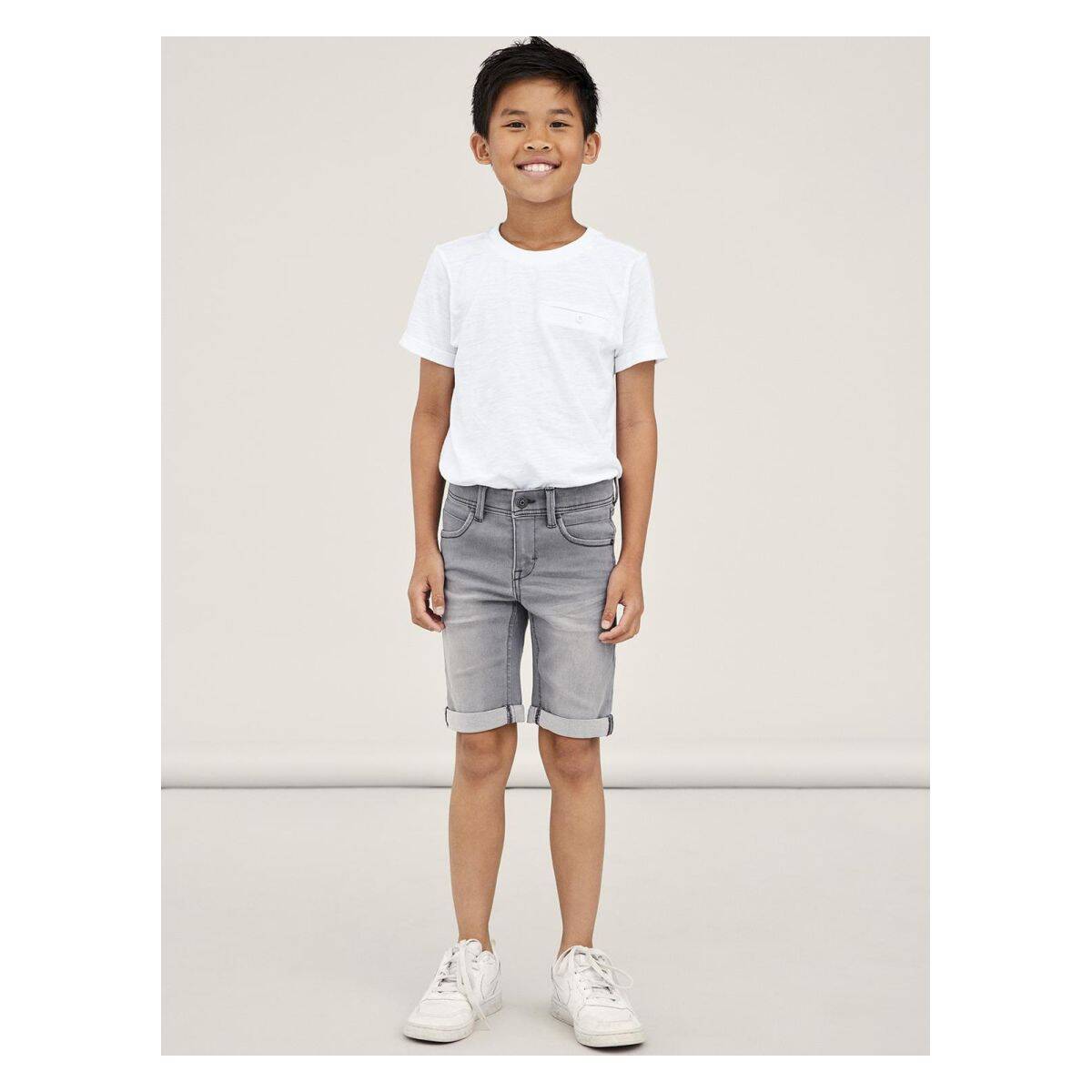 NAME IT hlače KH 13150022 NKMSILAS M Siva 122