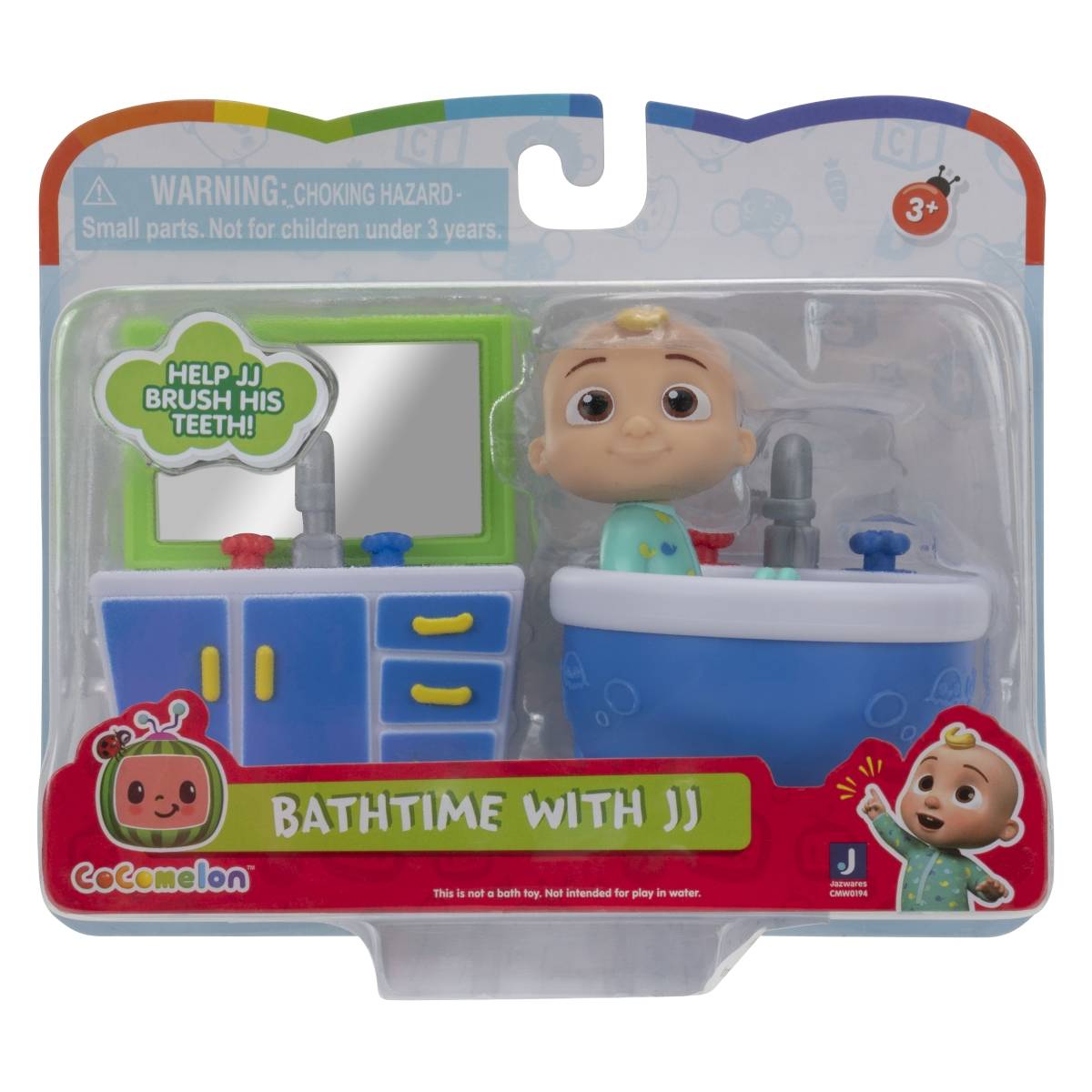 Set Da Gioco CoComelon Con JJ E Accessori Bagno – Vasca E Lavabo, Per Bambini 3+