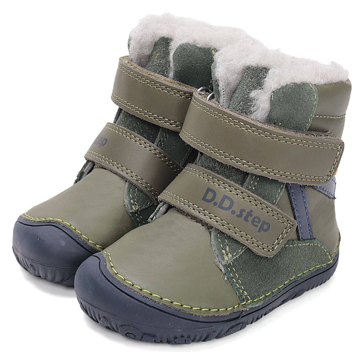 D.D.Step škornji W073-52306AM podložen BAREFOOT F emerald 28