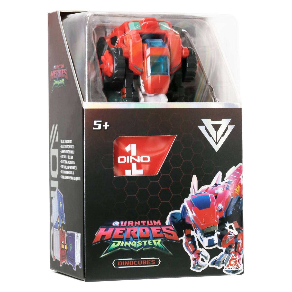 Dinoster Dinocubes RAPTORBOT rdeč 44243