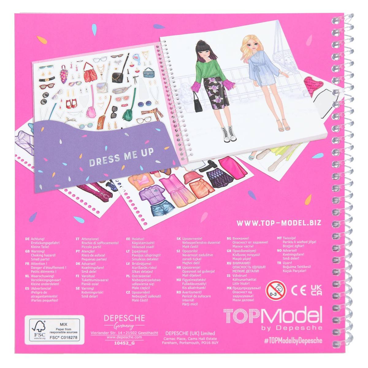 TOP MODEL dress me up bojanka s naljepnicama 10452