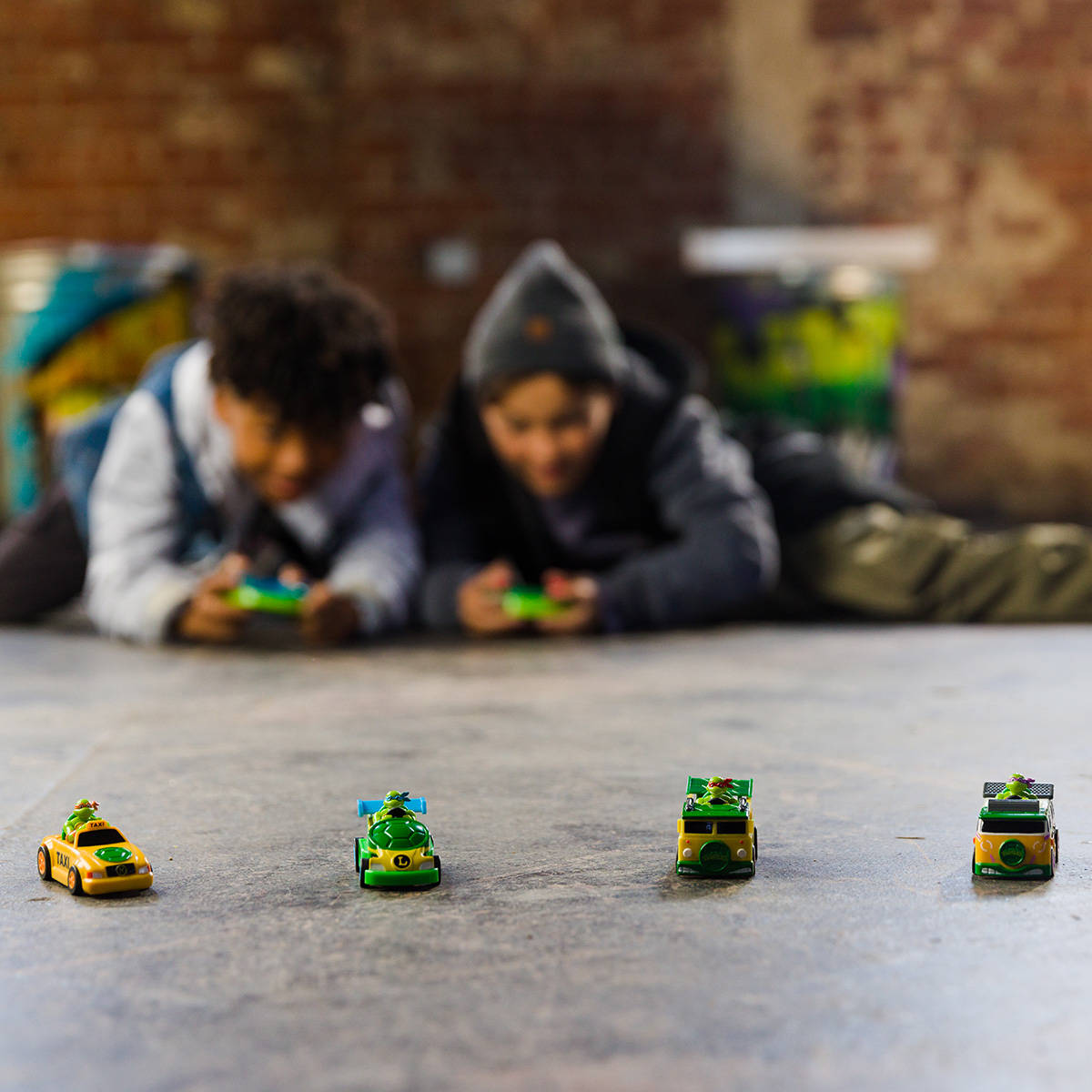 FUNRISE Ninja Turtles auto R/C Micro Shell Racers  4 sort