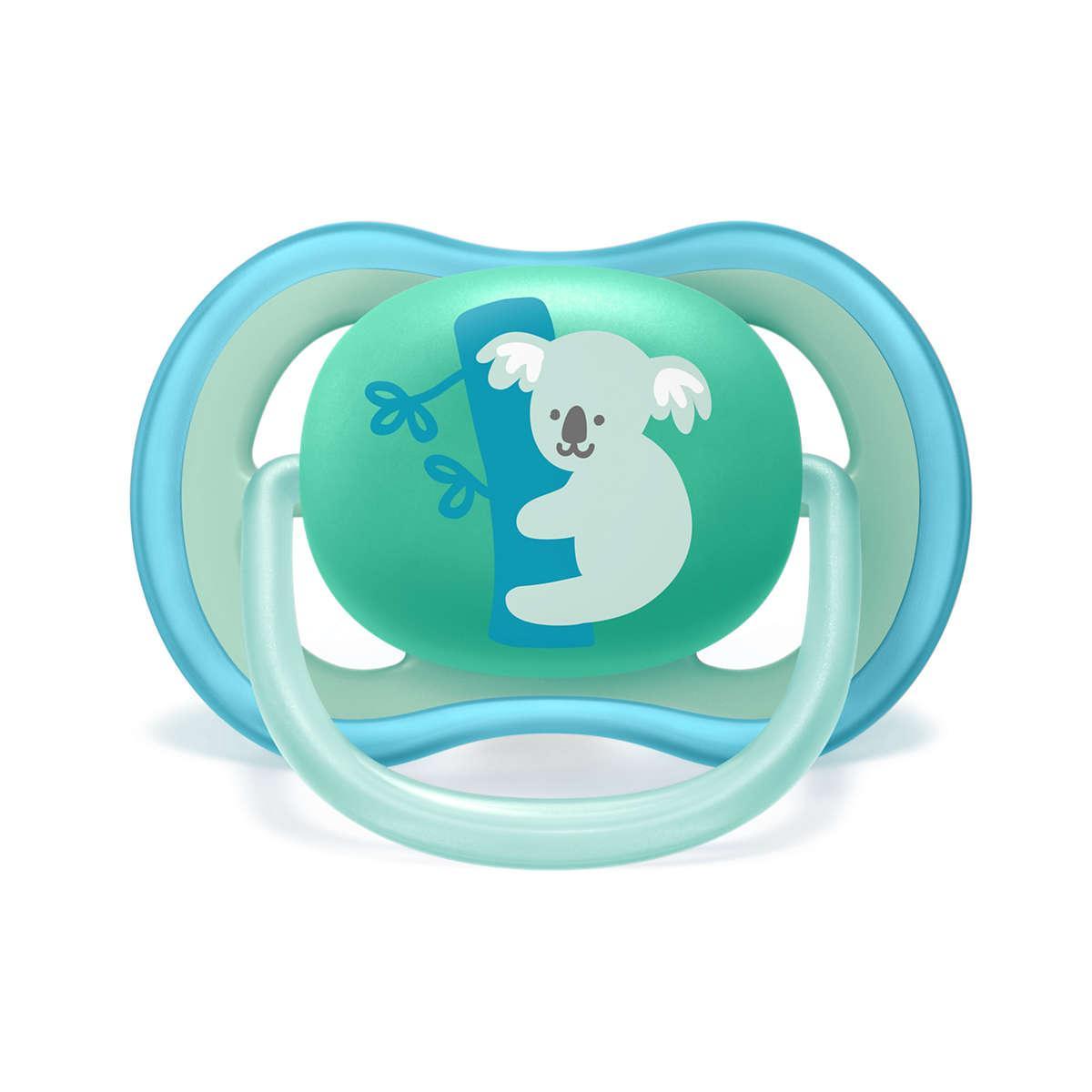 AVENT duda varalica - silikon ultra air,  18m+, m, motiv, 2x Ultra air