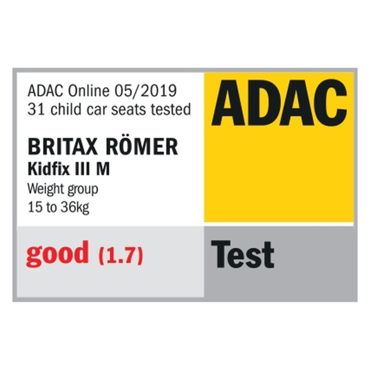Kidfix iii m adac best sale