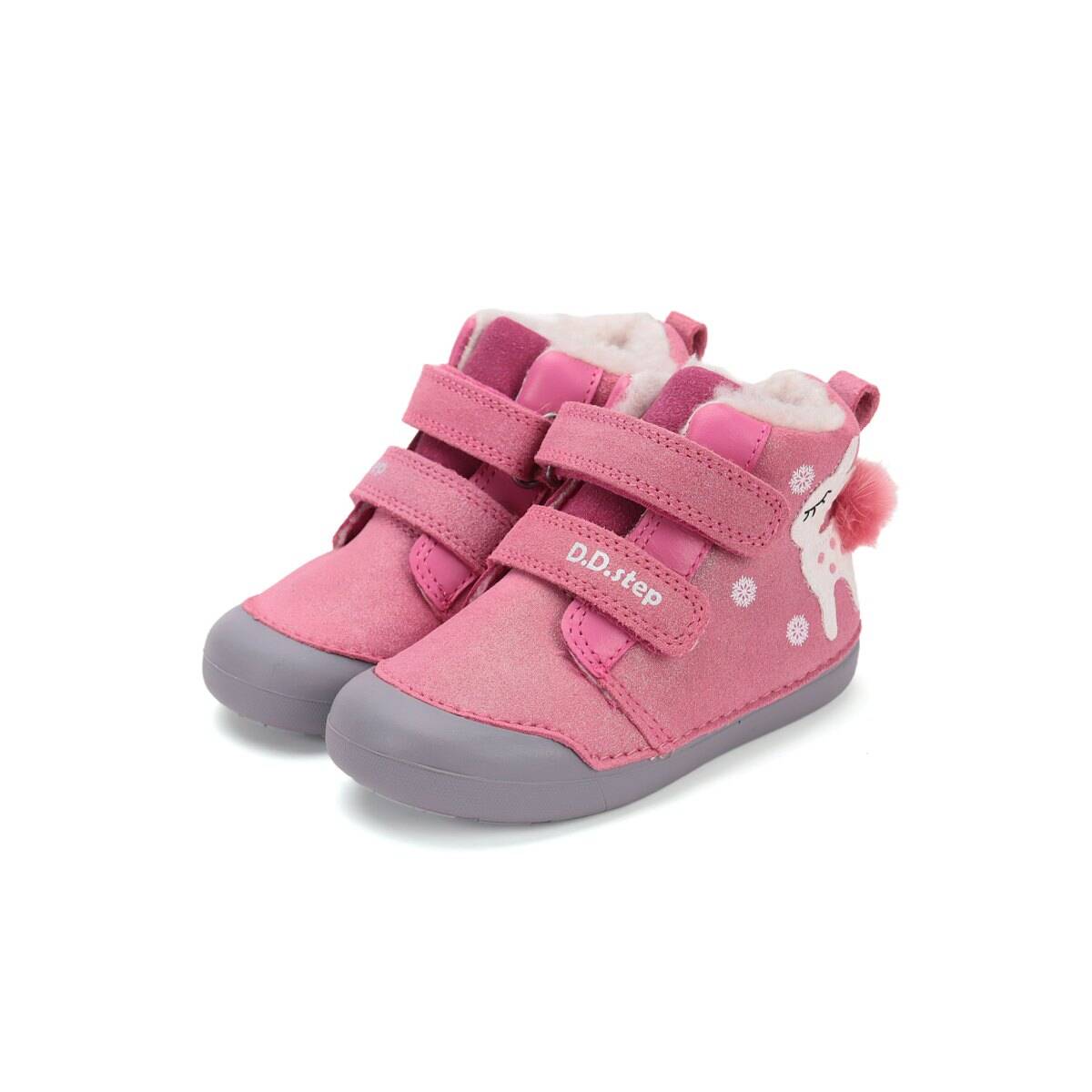 D.D.Step čevelj gležnjar W066-52733B podložen D dark pink 20