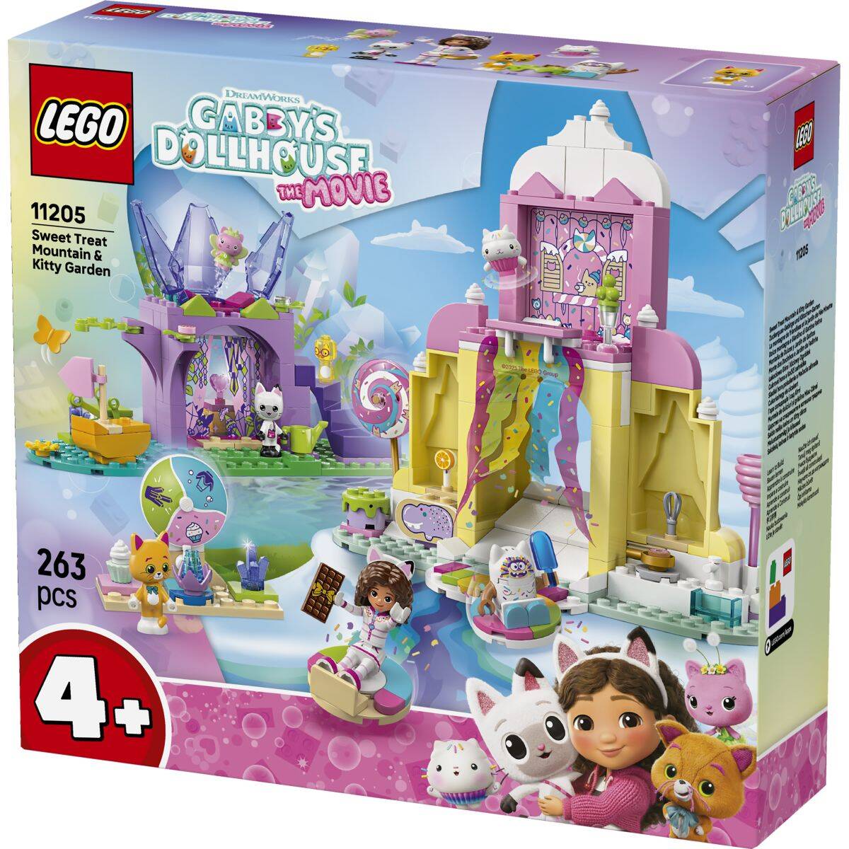 Lego Gabby's Dollhouse 11205 Gora posladkov in Kittyjin vrt