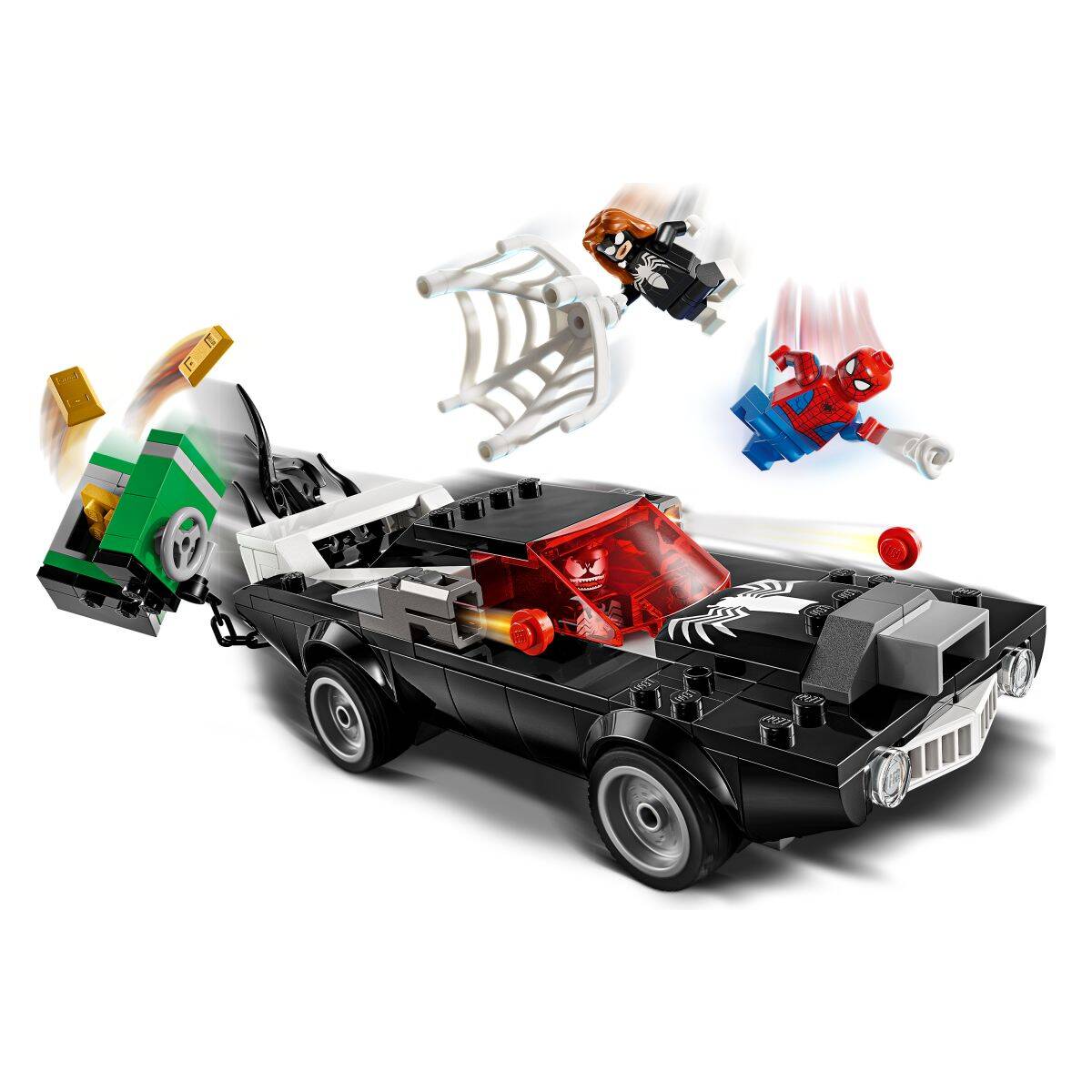Lego® Super Heroes 76309 Spider-Man proti Venomovemu avtu z močnim motorjem