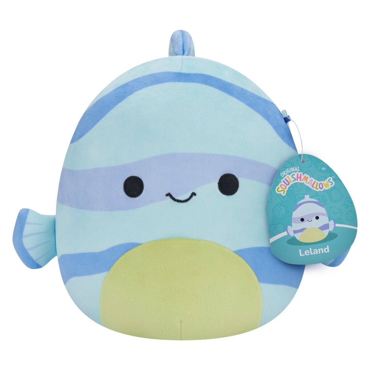 Squishmallows Leland, modra progasta ribica