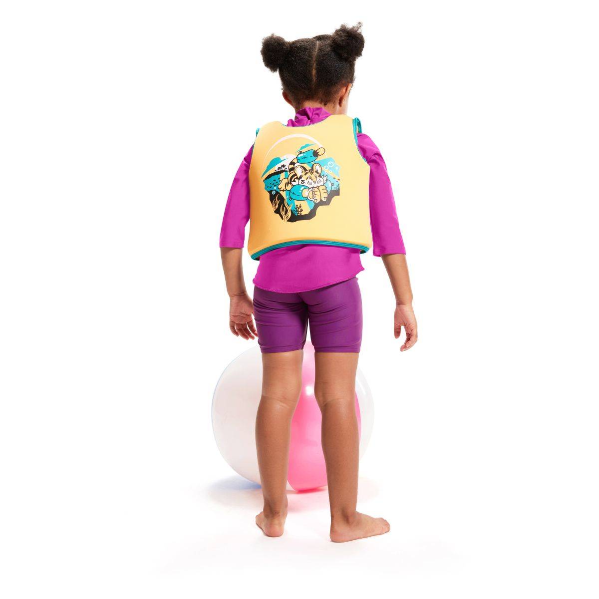 Speedo Otroški plavalni jopič oranžno/moder 4-6 let