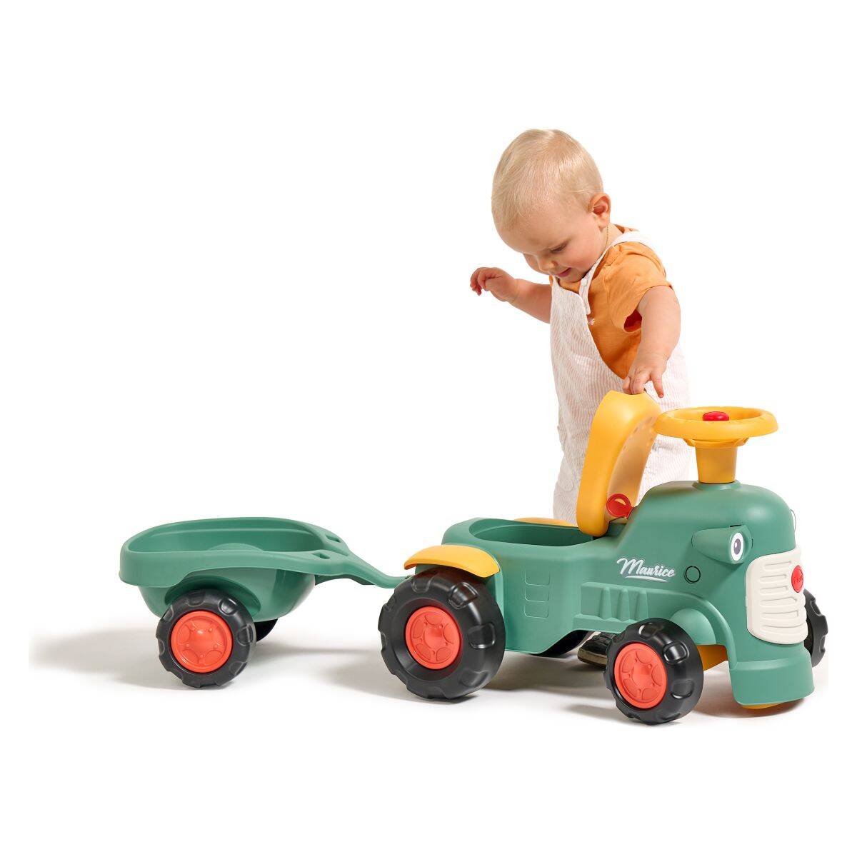 Falk traktor poganjalec Baby s prikolico