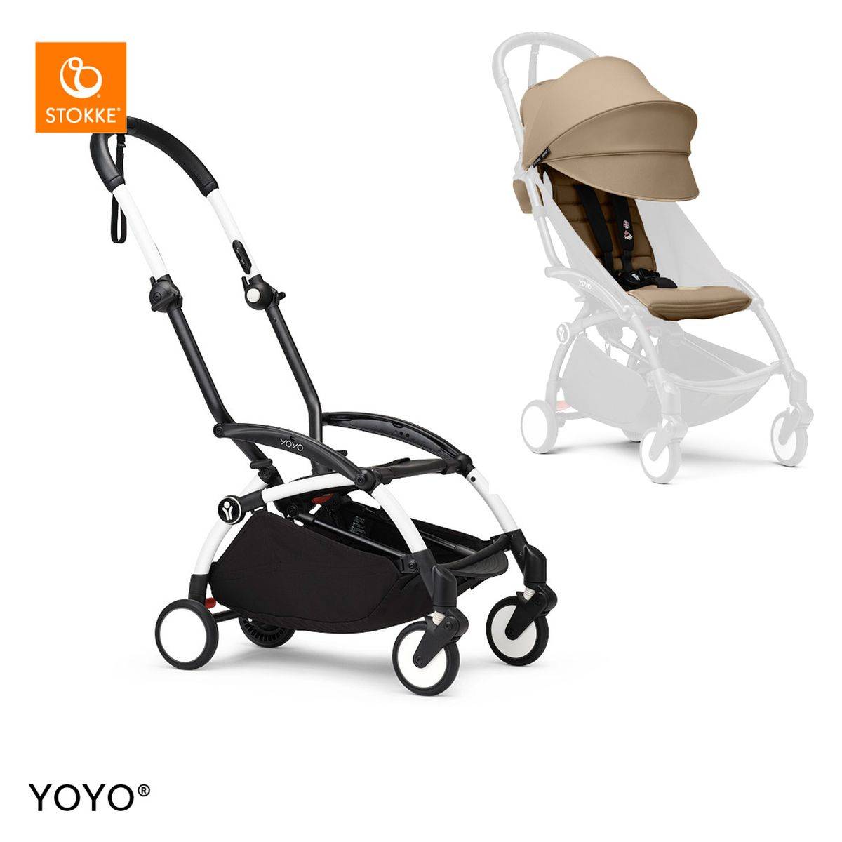 Stokke Ogrodje s sedežno enoto 6+ color pack Yoyo® toffee