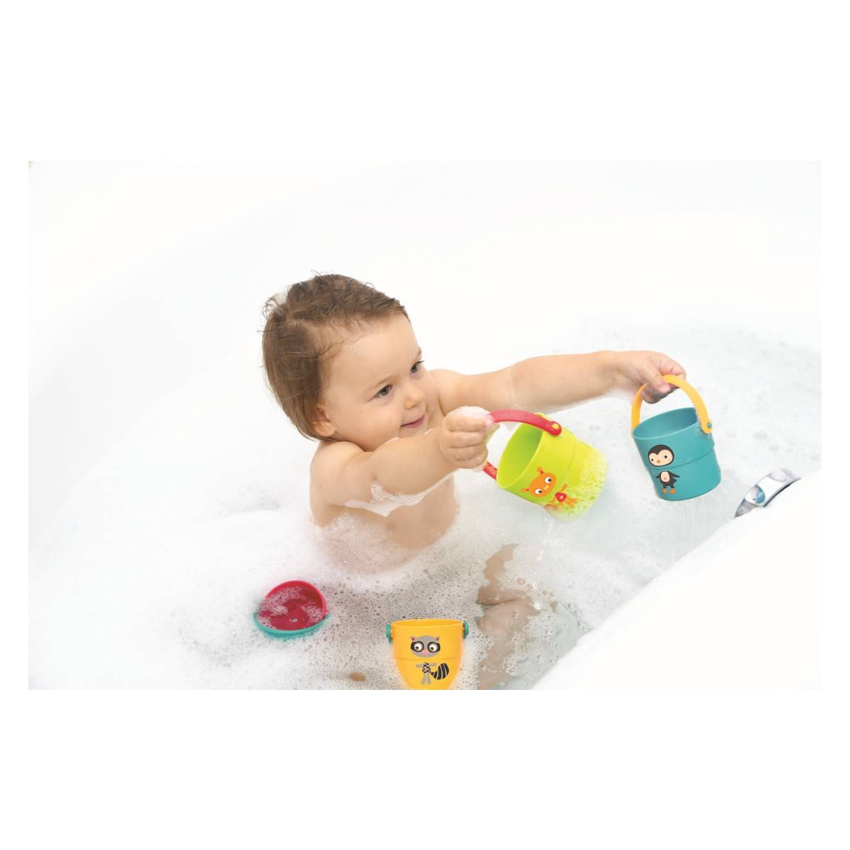 Ludi 4 majhna večbarvna vedra