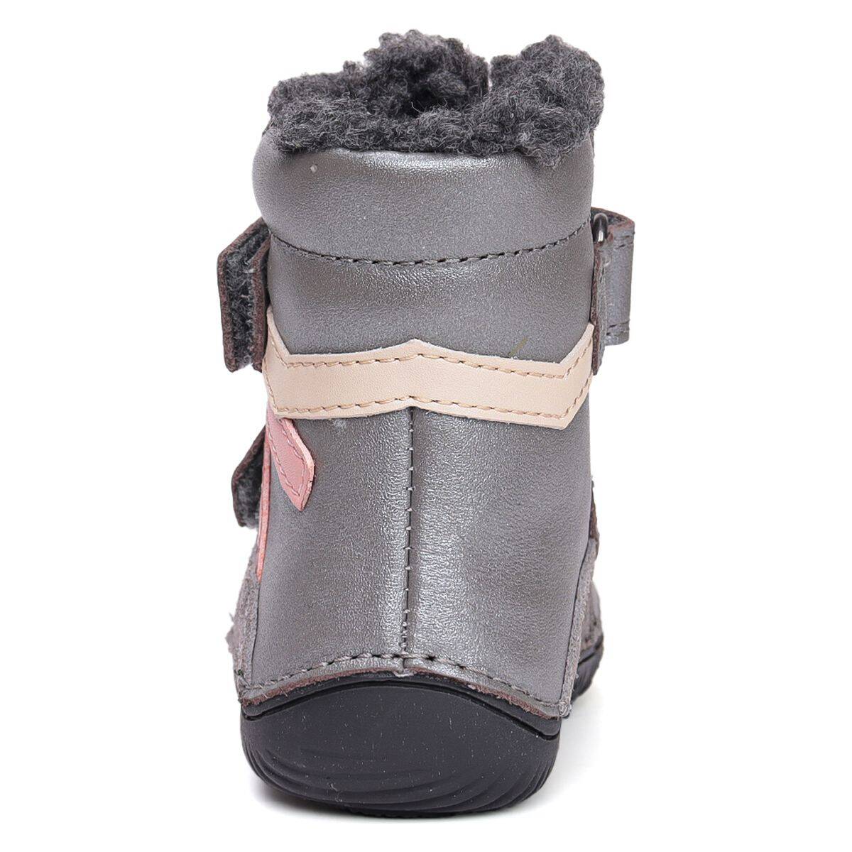 D.D.Step škornji W073-52306DM podložen BAREFOOT D dark grey 28