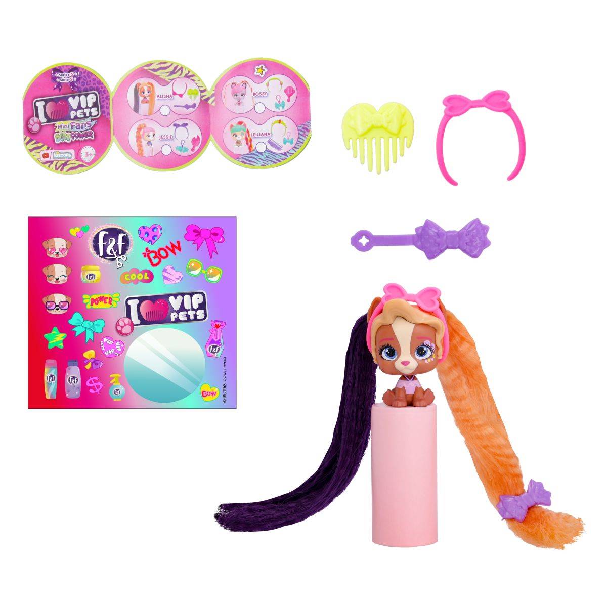 IMC TOYS psić VIP PETS Mini Fun Bow Power