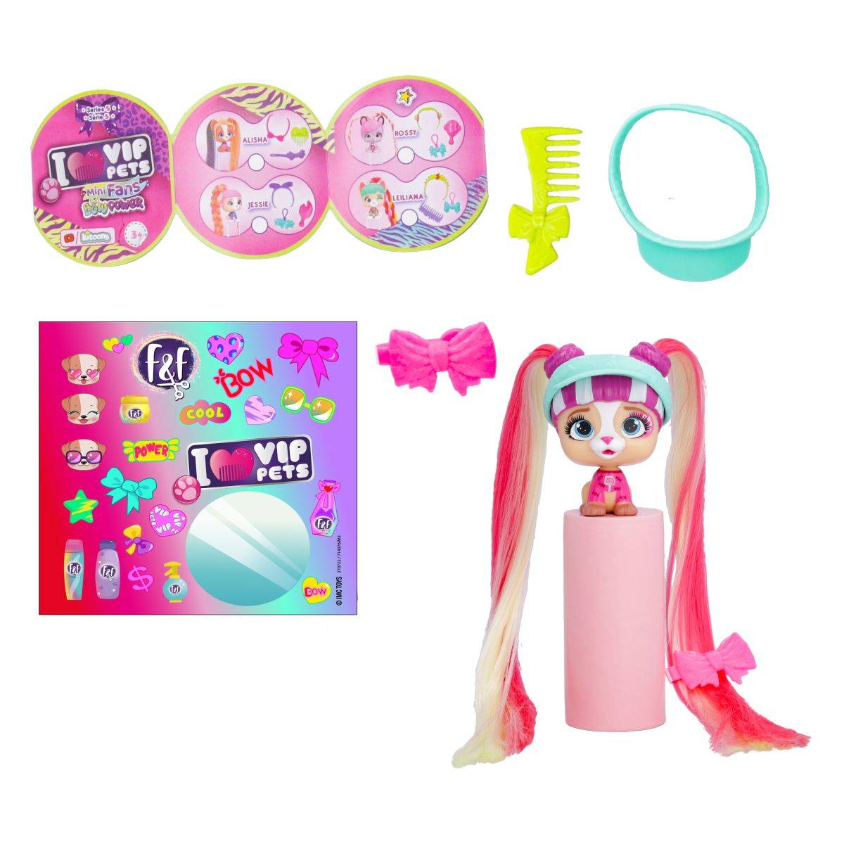 IMC TOYS psić VIP PETS Mini Fun Bow Power